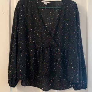 Pop sugar ruffled peplum top